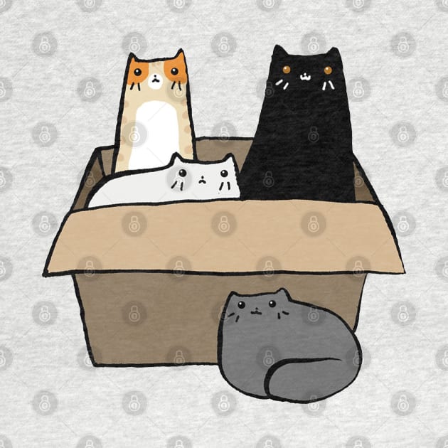 Cats in a Box by howardedna